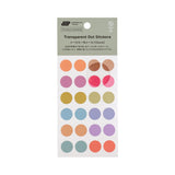 Hobonichi - TSUKI no IRO:  Transparent Dot Stickers (15mm)