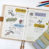Hobonichi - Notas Adhesivas TSUKI no IRO: Sticky Notes (Shape)