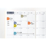 Hobonichi - Pegatinas TSUKI no IRO: Sticker Set (Schedule)