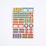 Hobonichi - Pegatinas TSUKI no IRO: Sticker Set (Schedule)