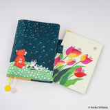 Hobonichi - Keiko Shibata Writing Template: Swaying tulips Pencil Board for A5 Size