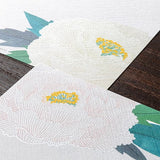 Midori - Bloc de papel para cartas Edición Limitada Invierno | Bloc Silk-printing Winter Peony