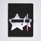 Libreta Nuuna Voyager L Light Stars - Cuero Reciclado