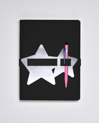 Libreta Nuuna Voyager L Light Stars - Cuero Reciclado