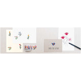 Rico Designs - Pegatinas Washi  Flores Dispersas - Rollo de 200