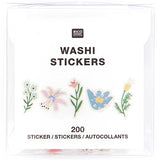 Rico Designs - Pegatinas Washi  Flores Dispersas - Rollo de 200