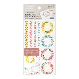 Midori - Pegatinas Transfer Sticker for Journaling | Wreaths