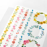 Midori - Pegatinas Transfer Sticker for Journaling | Wreaths