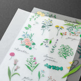 Midori - Pegatinas Transfer Sticker for Journaling | Flowering Plants