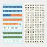 Traveler's Company -  TRAVELER'S notebook Customized Sticker Set for Diary 2026 | Pegatinas