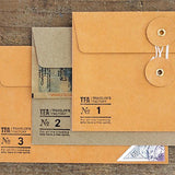 Traveler's Company | TRC Kraft Envelope (M) Sobre horizontal | Gris