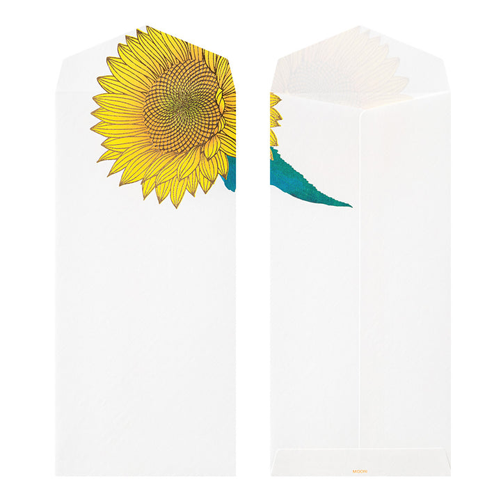 Midori - Sobres Florales Kami Foil-Stamping | Sunflower