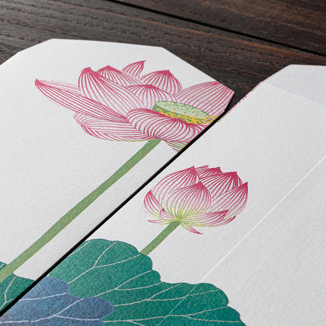 Midori - Sobres Florales Kami Silk-Printing | Lotus