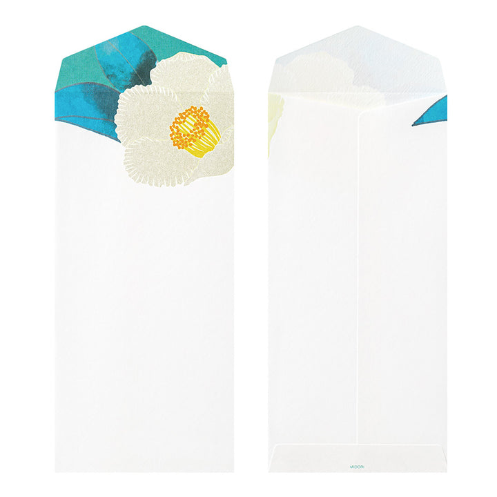 Midori - Envelope 140 Silk-Printing | Japanese Stewartia
