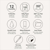 Iconic - Planificador Office Planner V.2 | Agenda Sin Fechas | Milk White