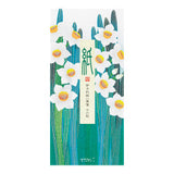 Midori - Message Letter Pad 580 Silk-Printing Daffodil