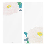 Midori - Bloc de papel para cartas Edición Limitada Invierno | Message Letter Pad 598 Silk-printing Winter Peony S2