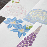 Midori - Letter Pad Limited Edition Summer | 603 Four Designs Summer Flowers S5