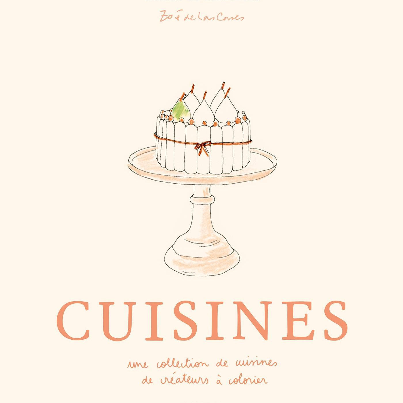 Libro para colorear Cuisines de Zoé de Las Cases – portada