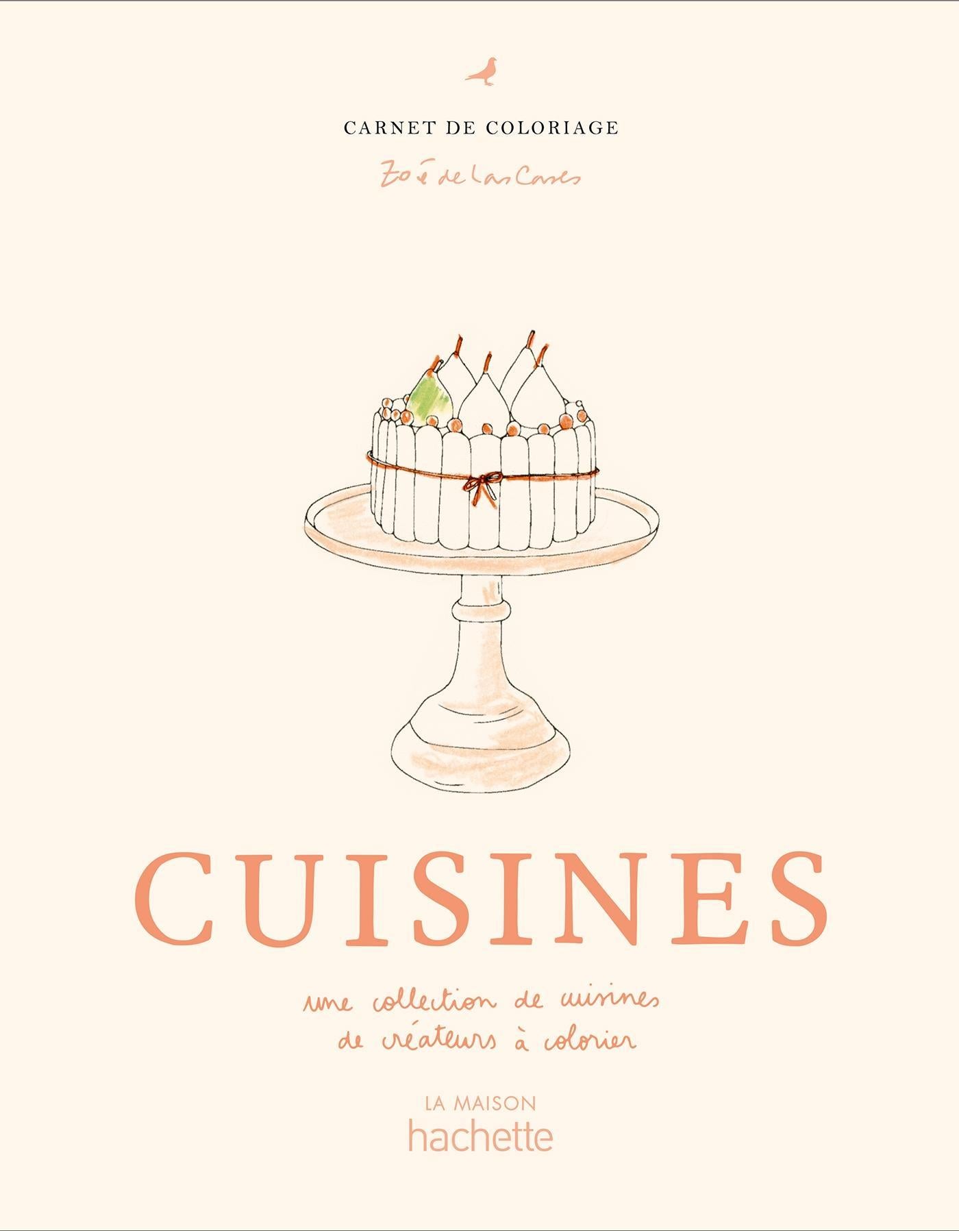 Libro para colorear Cuisines de Zoé de Las Cases – portada