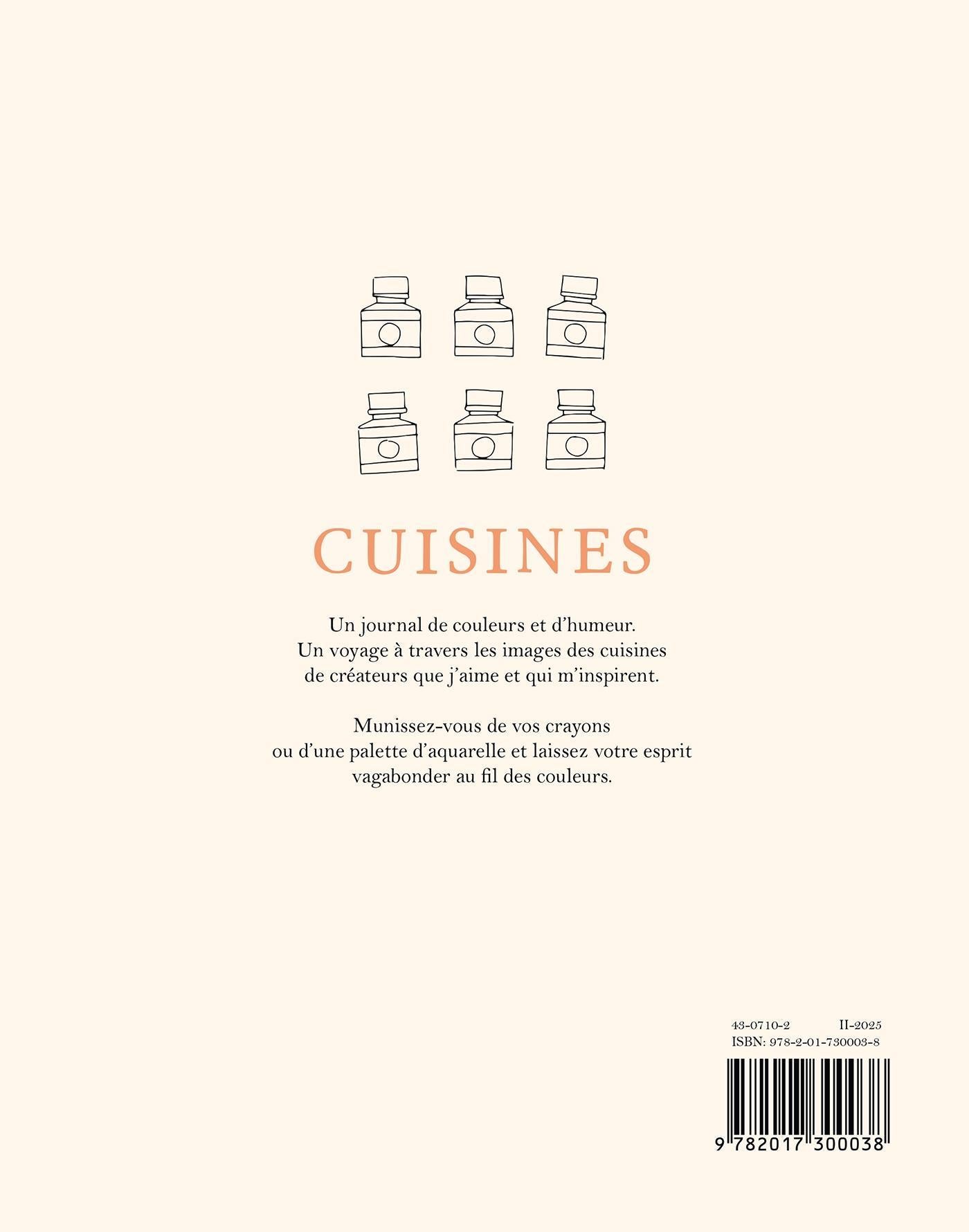 Libro para colorear Cuisines de Zoé de Las Cases – contraportada