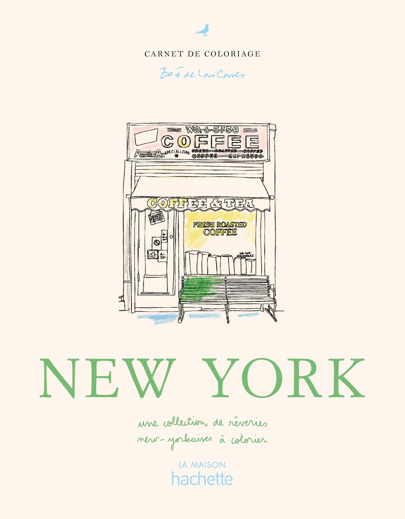 Libro para colorear New York de Zoé de Las Cases – portada