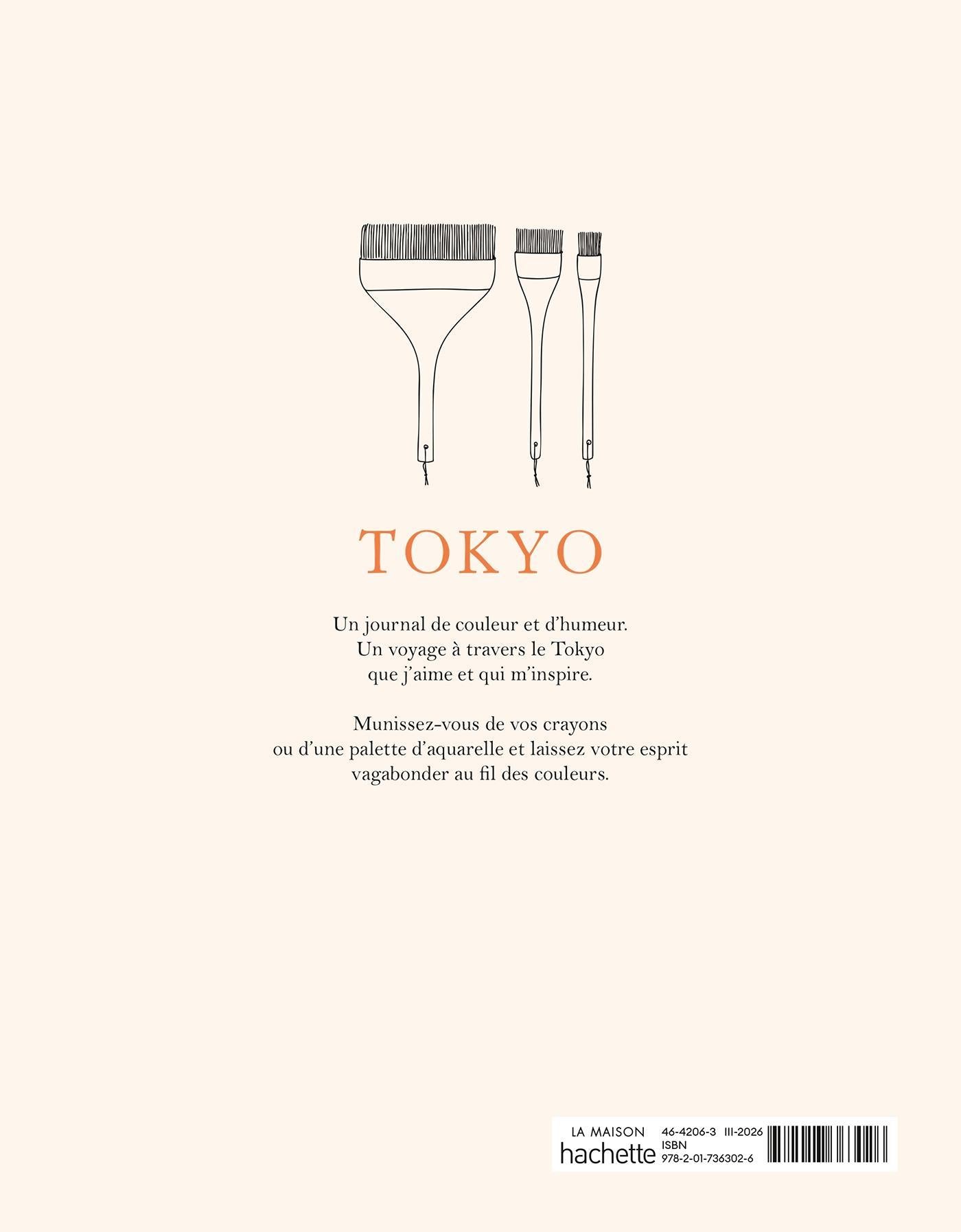 Libro para colorear Tokyo de Zoé de Las Cases – contraportada