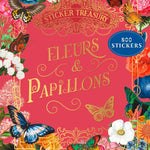 Hachette Pratique - Libro de Pegatinas | Sticker Treasury - Fleurs & Papillons — portada