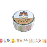 MIND WAVE -  Die-Cut Masking Tape - Washi tape troquelada | Kotorimachi Shotengai Public Bath