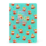 Legami – Medium A5 Notebook - White | Red Panda