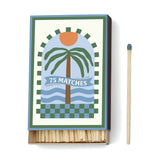 Designworks Ink - Box of 75 Matches, 9.6 cm, A Dopo - Palm Tree