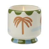 Paddywax -  Vela Aromática A Dopo 8 oz Handpainted "Palm Tree" Ceramic - Lush Palms