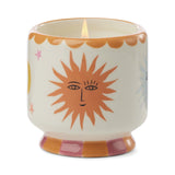 Paddywax -  A Dopo 8 oz Handpainted Candle "Sun" Ceramic - Orange Blossom