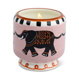 Paddywax -  Vela Aromática A Dopo 8 oz Handpainted "Elephant" Ceramic - Tobacco & Vanilla
