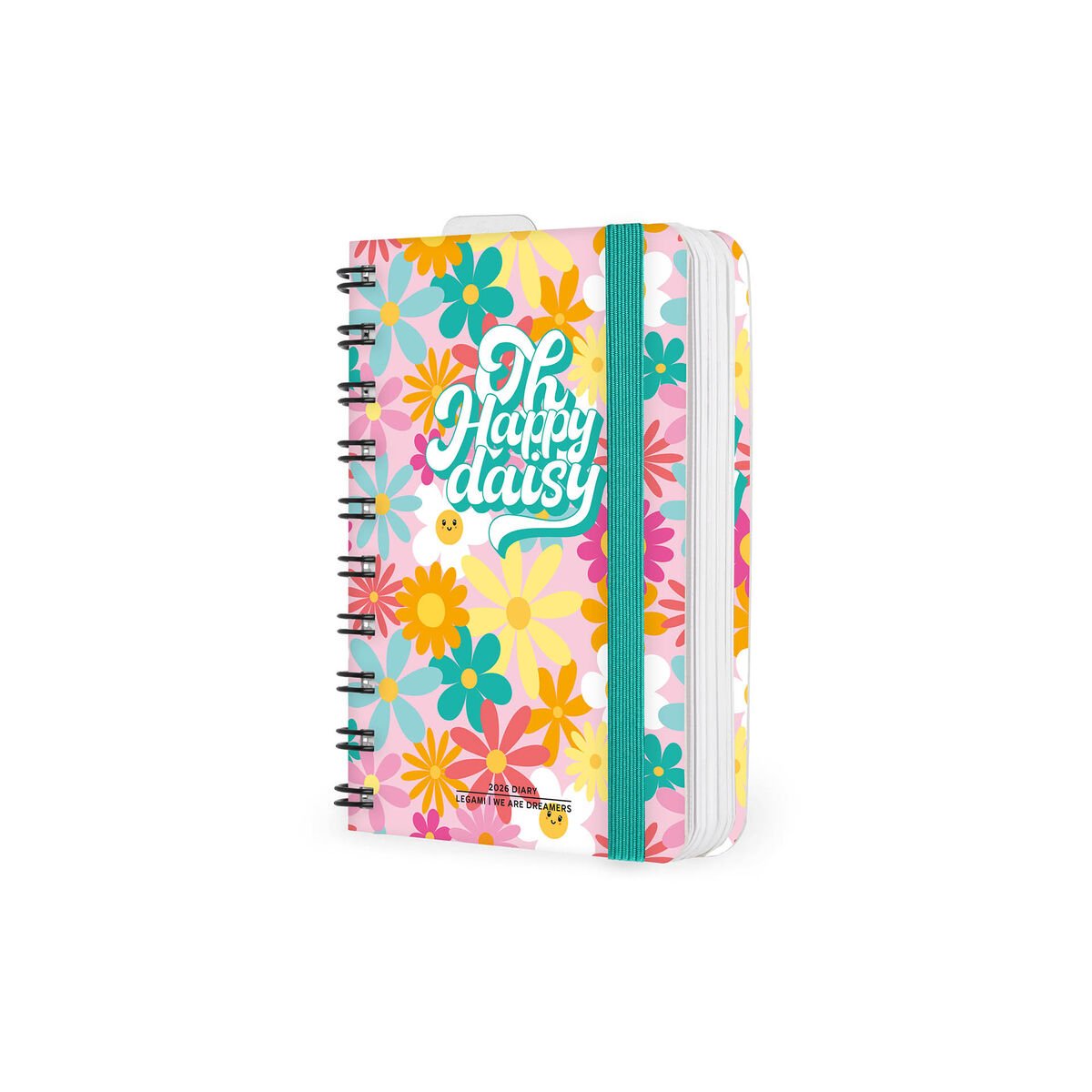 Agenda Diaria 2026 con Espiral Small - Happy Daisy