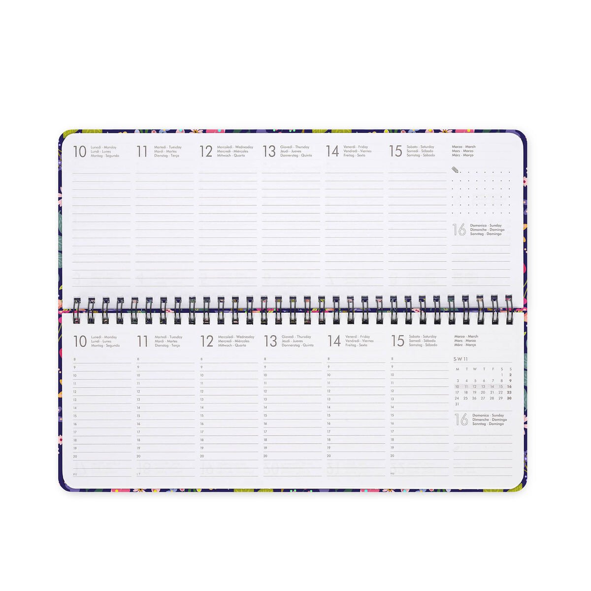 Agenda de Escritorio Flowers 2026 - Desk Planner