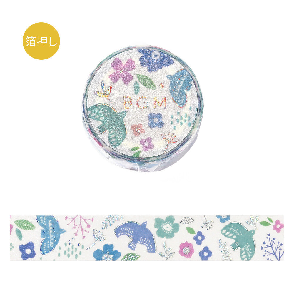 BGM - Washi Tape | Nordic Forest - Birdsong