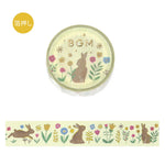 BGM - Washi Tape | Nordic Forest - Flower and Rabbit