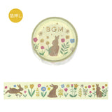 BGM - Washi Tape | Nordic Forest - Flower and Rabbit