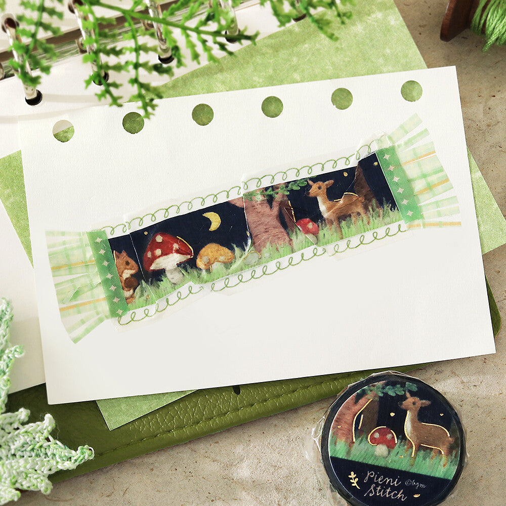 BGM - Washi Tape | Pieni Stitch - Forest