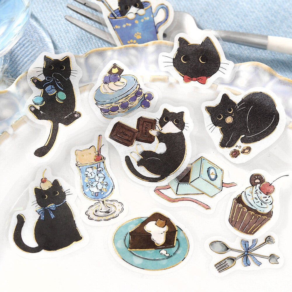 BGM - Pegatinas | Welcome to Cat Cafe - Kuroneko
