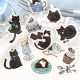 BGM - Pegatinas | Welcome to Cat Cafe - Kuroneko