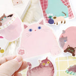 BGM - Pegatinas Memo Cat Diary | Pink
