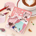 BGM - Pegatinas Memo Cat Diary | Pink