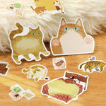 BGM - Pegatinas Memo Cat Diary | Yellow