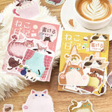 BGM - Pegatinas Memo Cat Diary | Yellow
