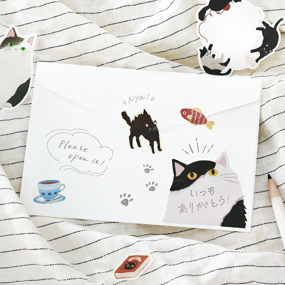 BGM - Pegatinas Memo Cat Diary | Black