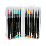 Legami - Set de 12 Rotuladores con Punta de Pincel - Brush Markers | Bright