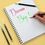 Legami - Set de 12 Rotuladores con Punta de Pincel - Brush Markers | Bright