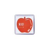 King Jim -  KORI JIRUSHI Stamp Pad Tinta para Sellos | APPLE - Rojo